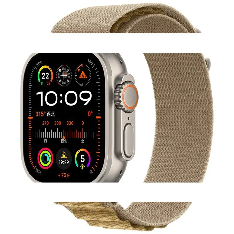 Suitable for Apple Iwatch11 Watch Strap Applewatch S1098 Alpine Nylon Loop Strap Ultra3
