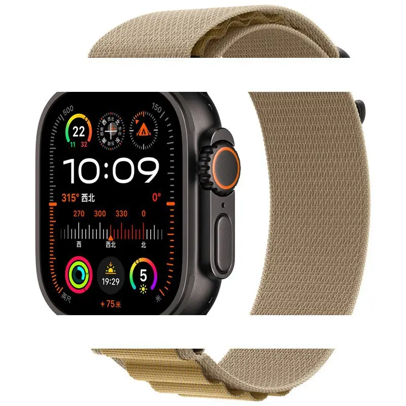 Suitable for Apple Iwatch11 Watch Strap Applewatch S1098 Alpine Nylon Loop Strap Ultra3
