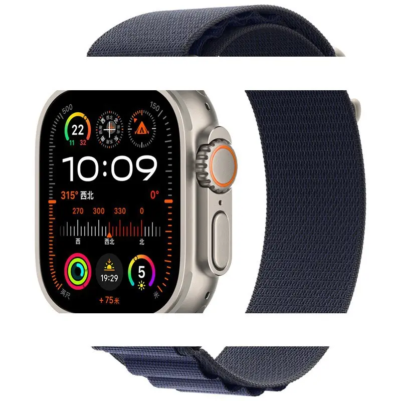 Suitable for Apple Iwatch11 Watch Strap Applewatch S1098 Alpine Nylon Loop Strap Ultra3