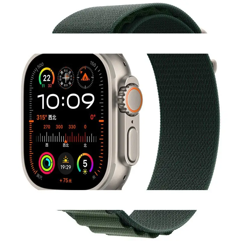 Suitable for Apple Iwatch11 Watch Strap Applewatch S1098 Alpine Nylon Loop Strap Ultra3