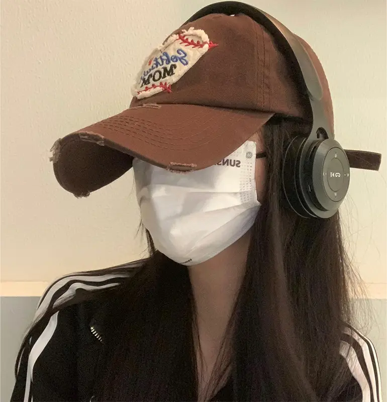 Love Brim Ripped Maillard Cap for Women Extra Large