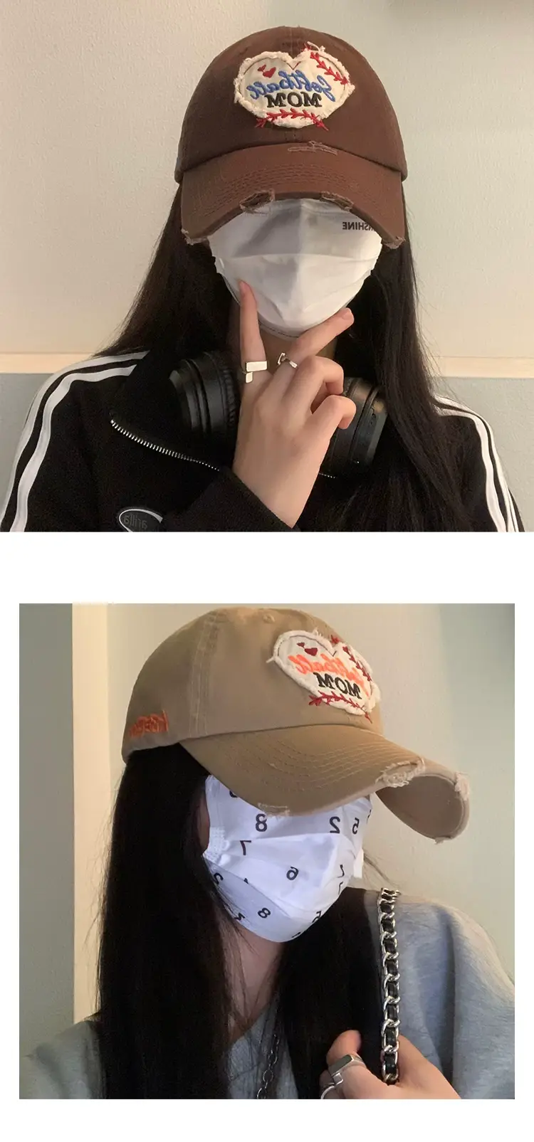 Love Brim Ripped Maillard Cap for Women Extra Large — feature 5