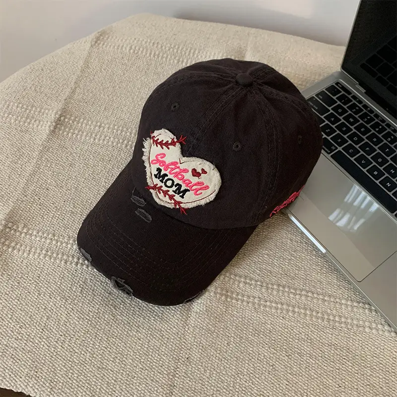 Love Brim Ripped Maillard Cap for Women Extra Large
