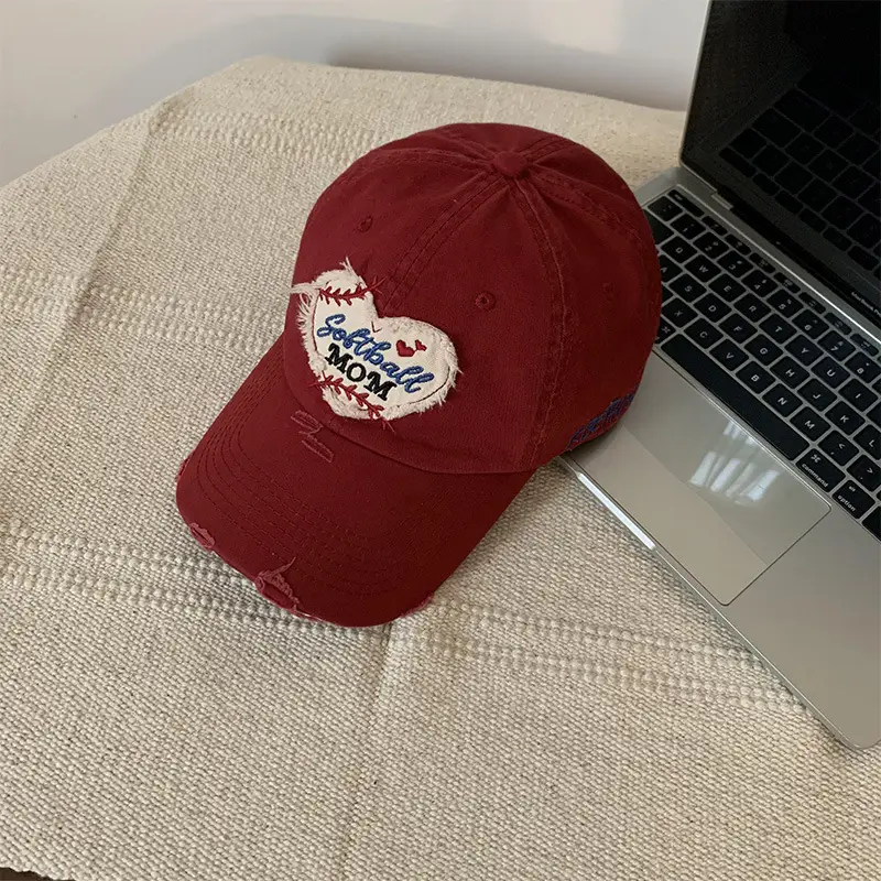 Love Brim Ripped Maillard Cap for Women Extra Large