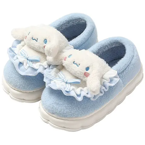 Sanrio Cotton Slippers for Women Winter Indoor Home Cotton Shoes Winter Genuine Cartoon Cute Root-Wrapped Cotton Slippers for Women Wholesale - Image 12
