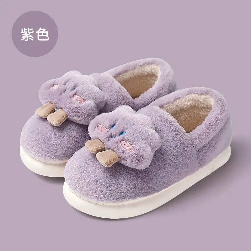 Sanrio Cotton Slippers for Women Winter Indoor Home Cotton Shoes Winter Genuine Cartoon Cute Root-Wrapped Cotton Slippers for Women Wholesale - Image 5