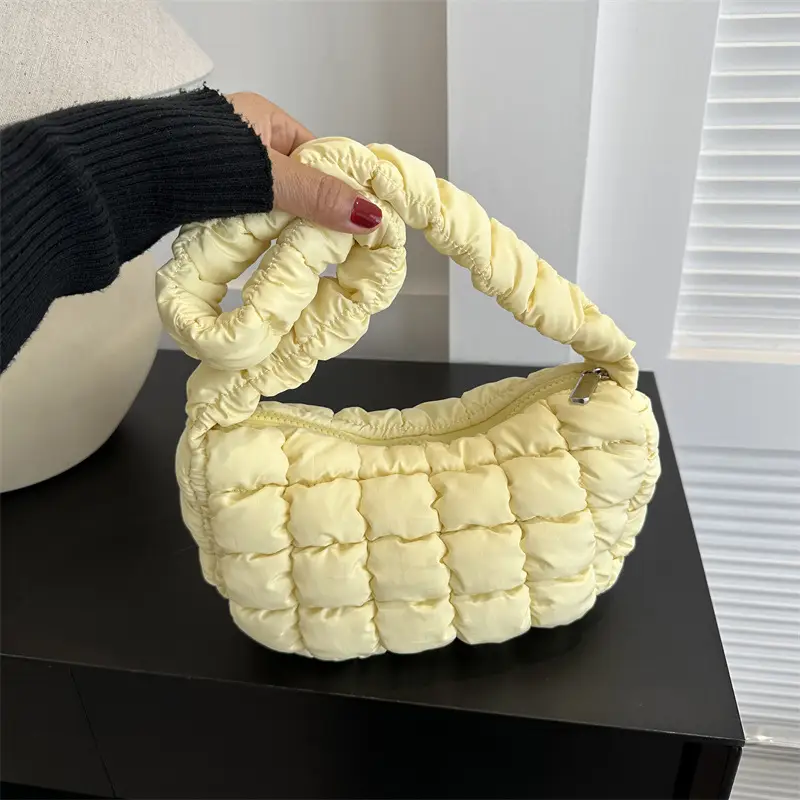 Black Quilted Shoulder Bag for Women 2023 - Image 9