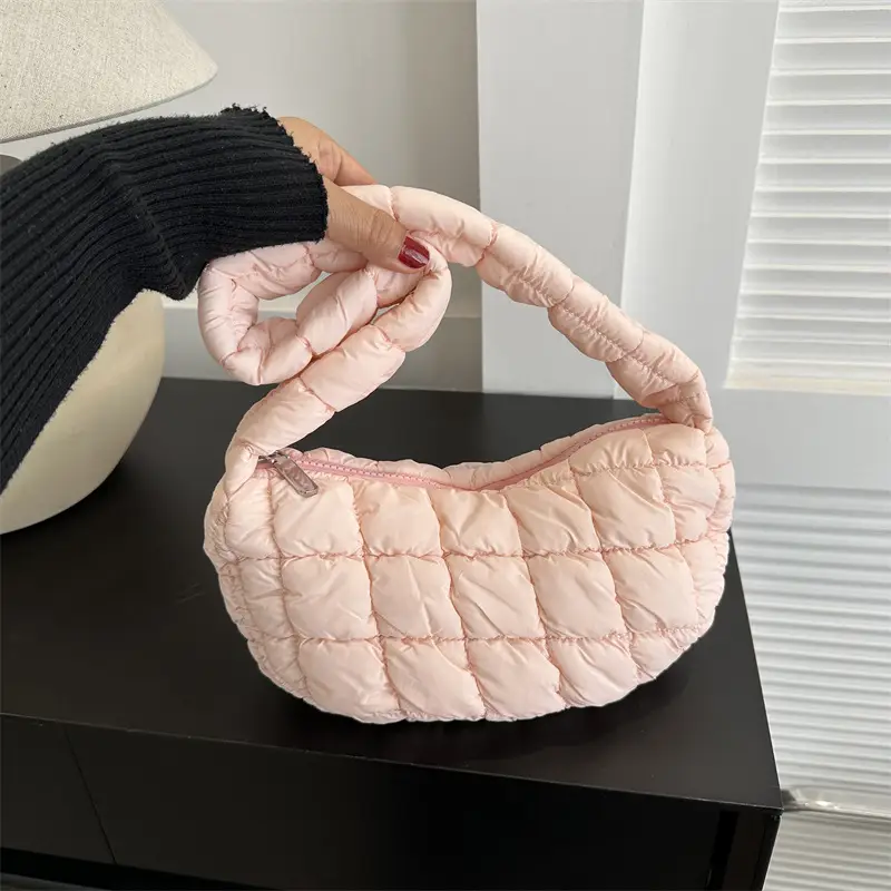 Black Quilted Shoulder Bag for Women 2023 - Image 11