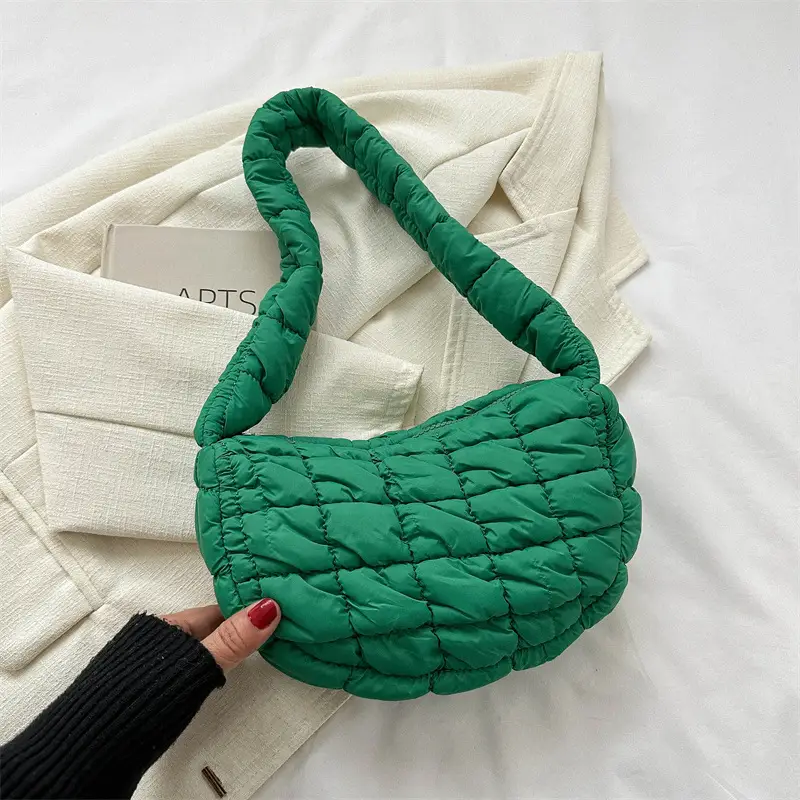 Black Quilted Shoulder Bag for Women 2023 - Image 5