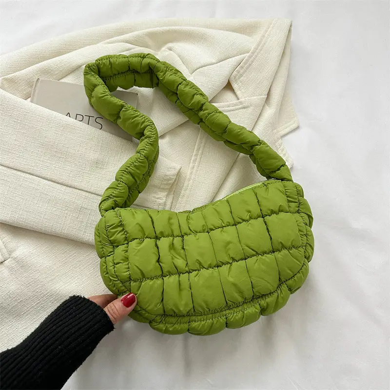 Black Quilted Shoulder Bag for Women 2023 - Image 8