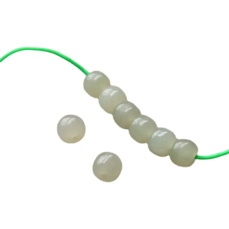 Green Jade Beads for Bracelet & Necklace DIY Accessories