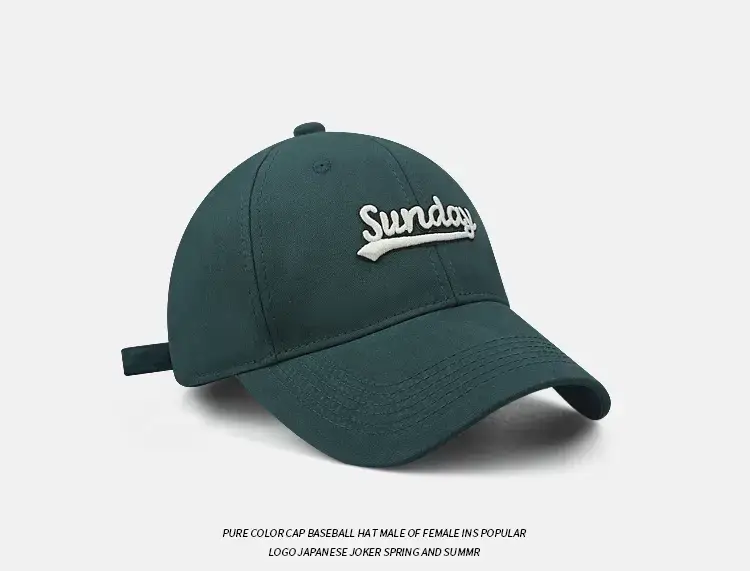 Men Baseball Cap Green Black Pink Wide Brim High Top — feature 16