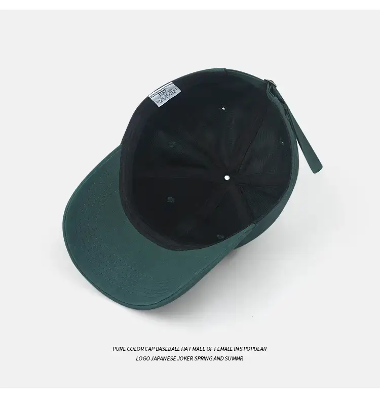 Men Baseball Cap Green Black Pink Wide Brim High Top — feature 6