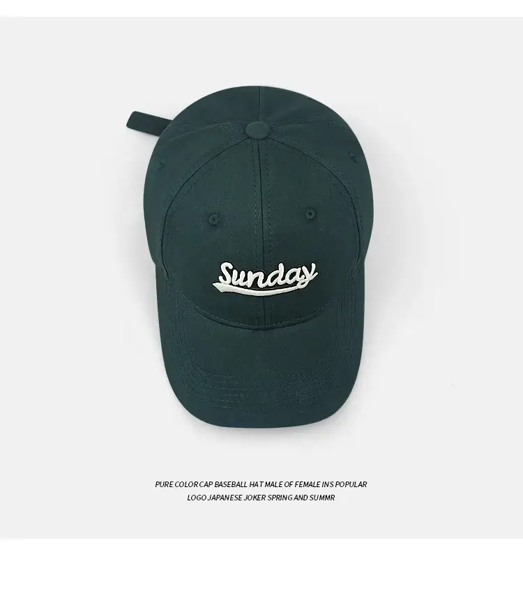 Men Baseball Cap Green Black Pink Wide Brim High Top — feature 8