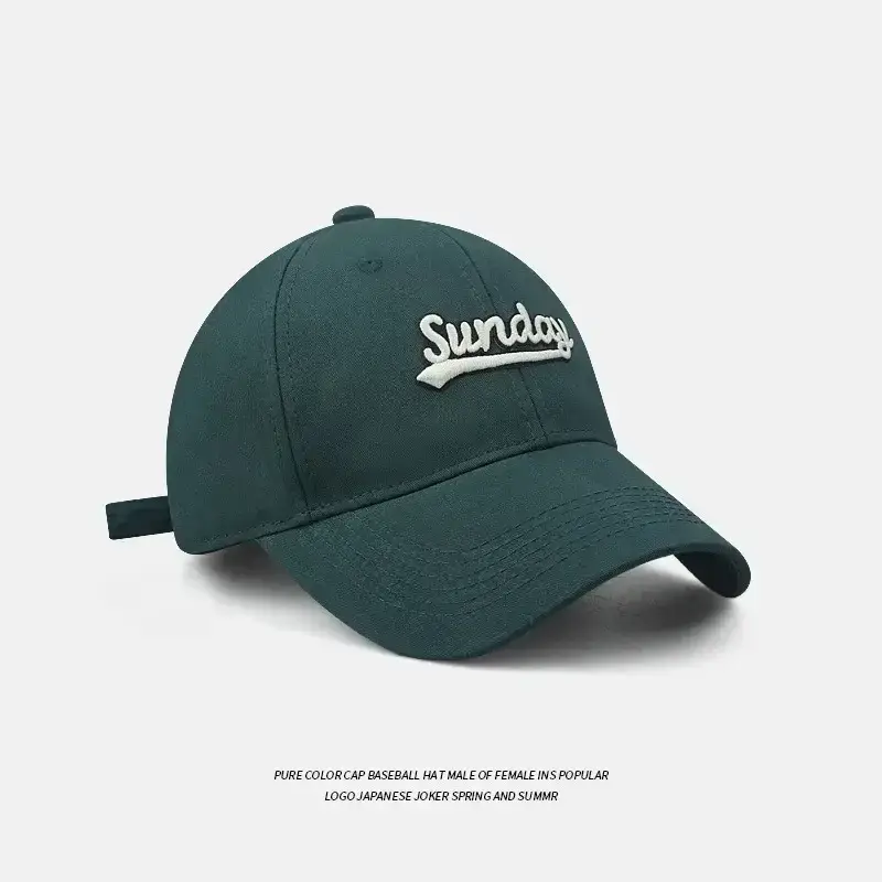 Men Baseball Cap Green Black Pink Wide Brim High Top - Image 9