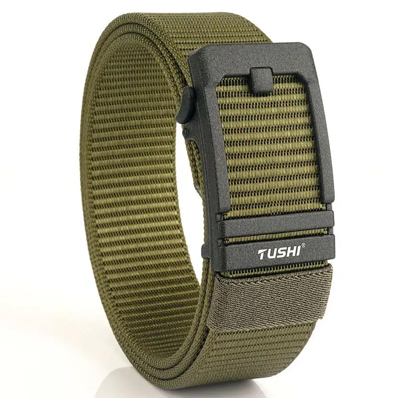 Men's 3.8cm Tushi Nylon Sports Belt with Automatic Buckle