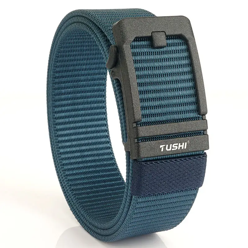 Men's 3.8cm Tushi Nylon Sports Belt with Automatic Buckle