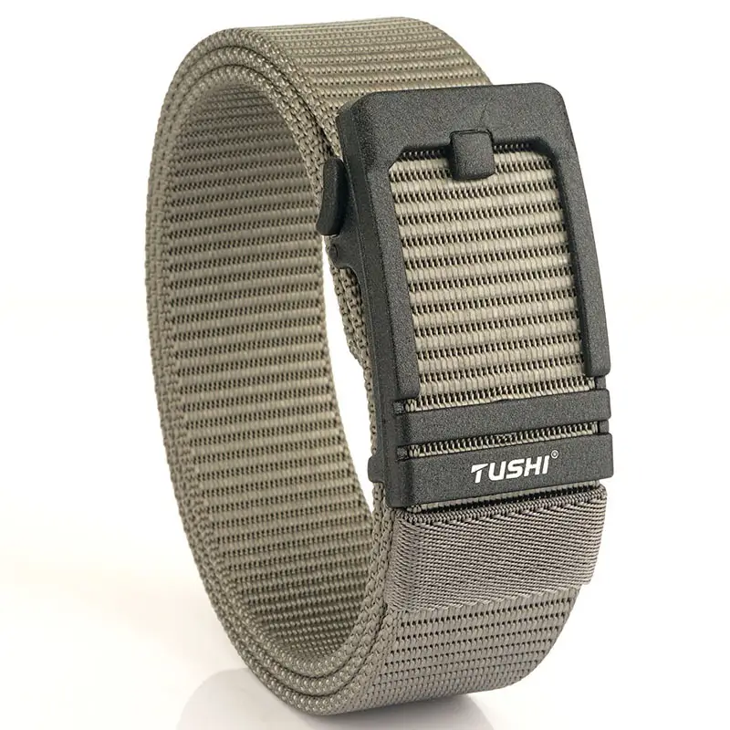 Men's 3.8cm Tushi Nylon Sports Belt with Automatic Buckle
