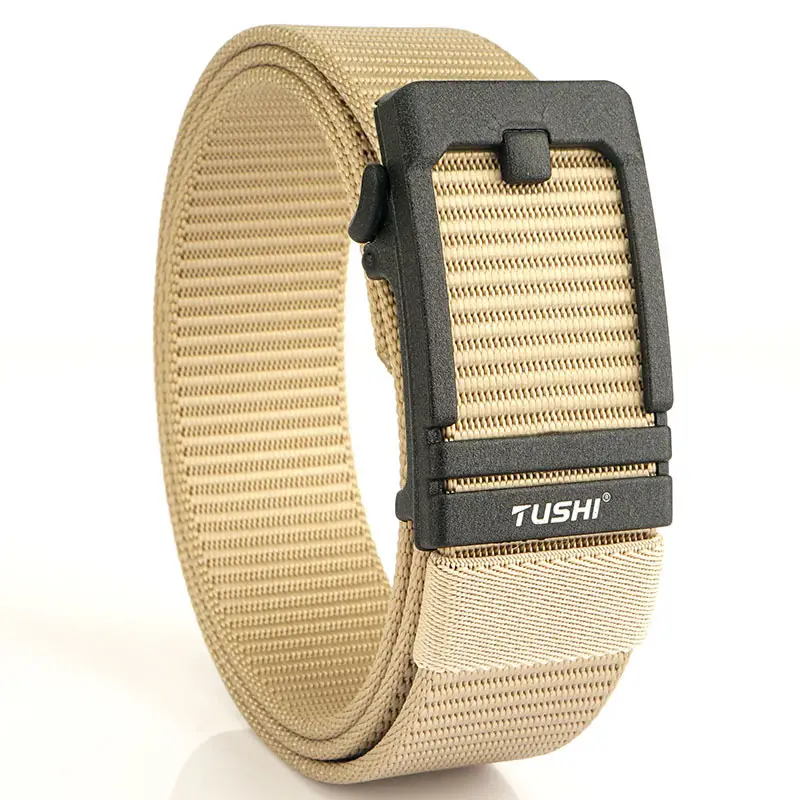Men's 3.8cm Tushi Nylon Sports Belt with Automatic Buckle
