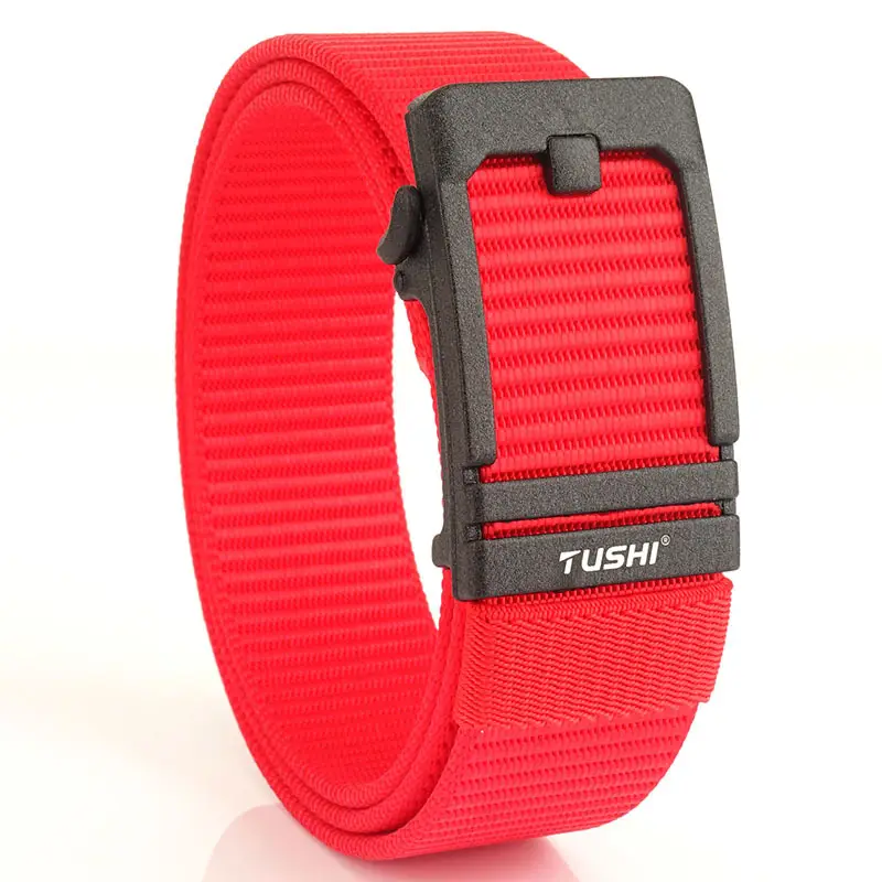 Men's 3.8cm Tushi Nylon Sports Belt with Automatic Buckle