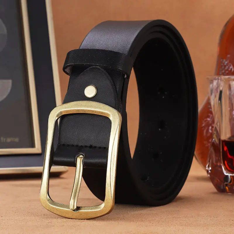 Glue-filled gold Japanese buckle pin buckle black