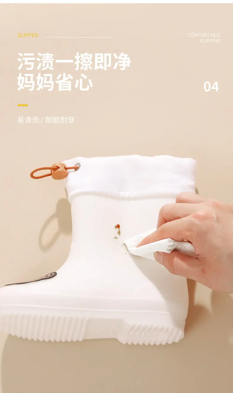 Fengqingfan children's rain boots for boys and girls children's rain boots non-slip girt waterproof children's cartoon student water shoes — feature 8