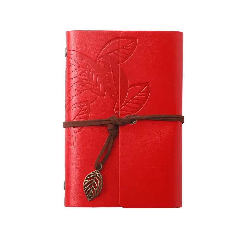 Green Vintage Leaf Notebook A6 A7 Strap - Image 57