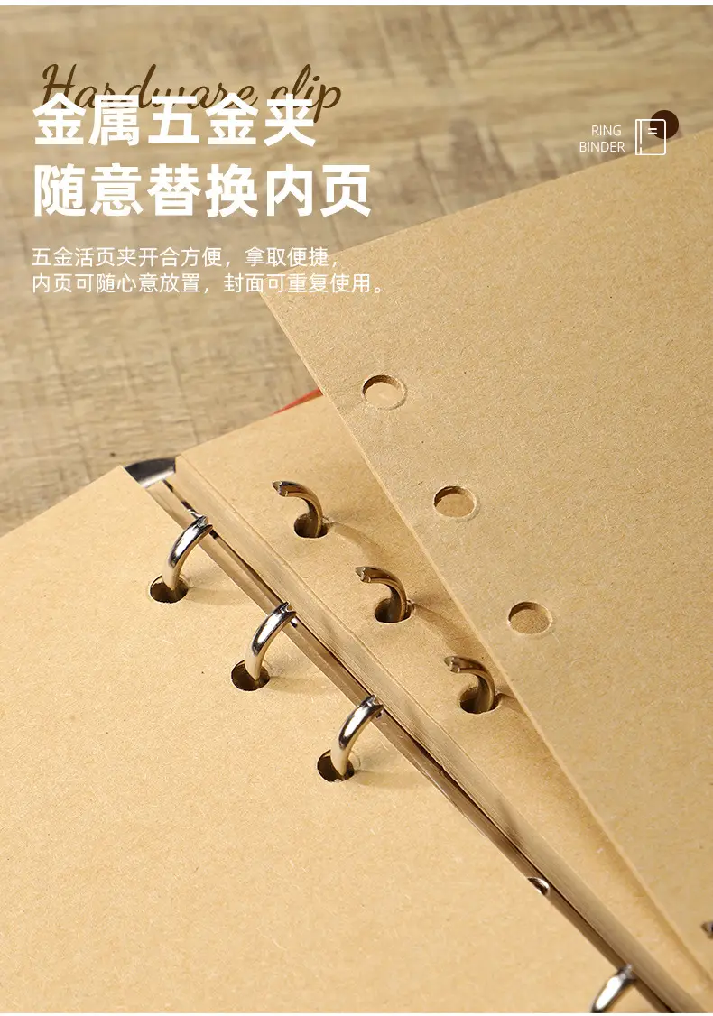 Green Vintage Leaf Notebook A6 A7 Strap — feature 13