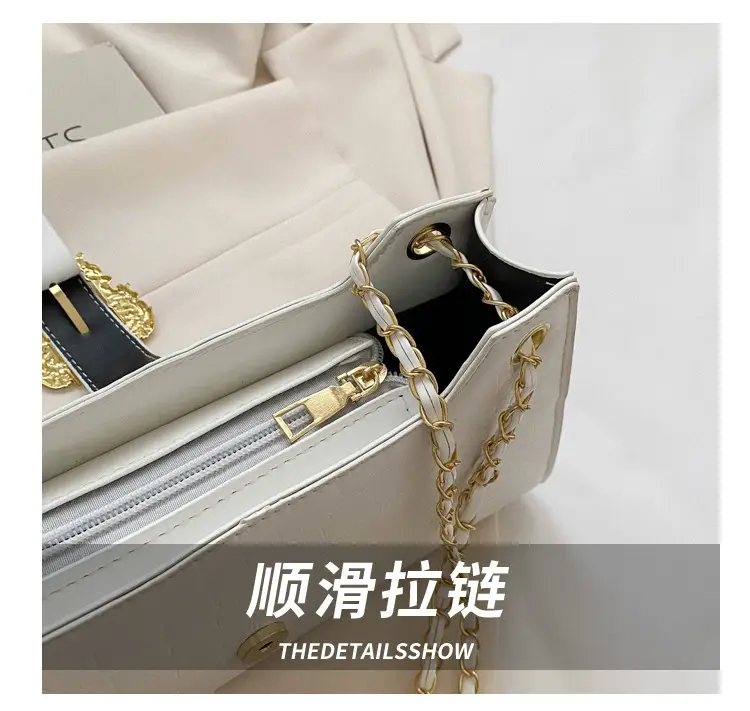 Black Crocodile Leather Shoulder Bag for Women — feature 4