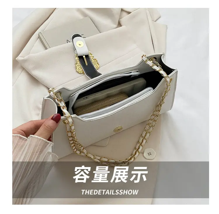Black Crocodile Leather Shoulder Bag for Women — feature 7