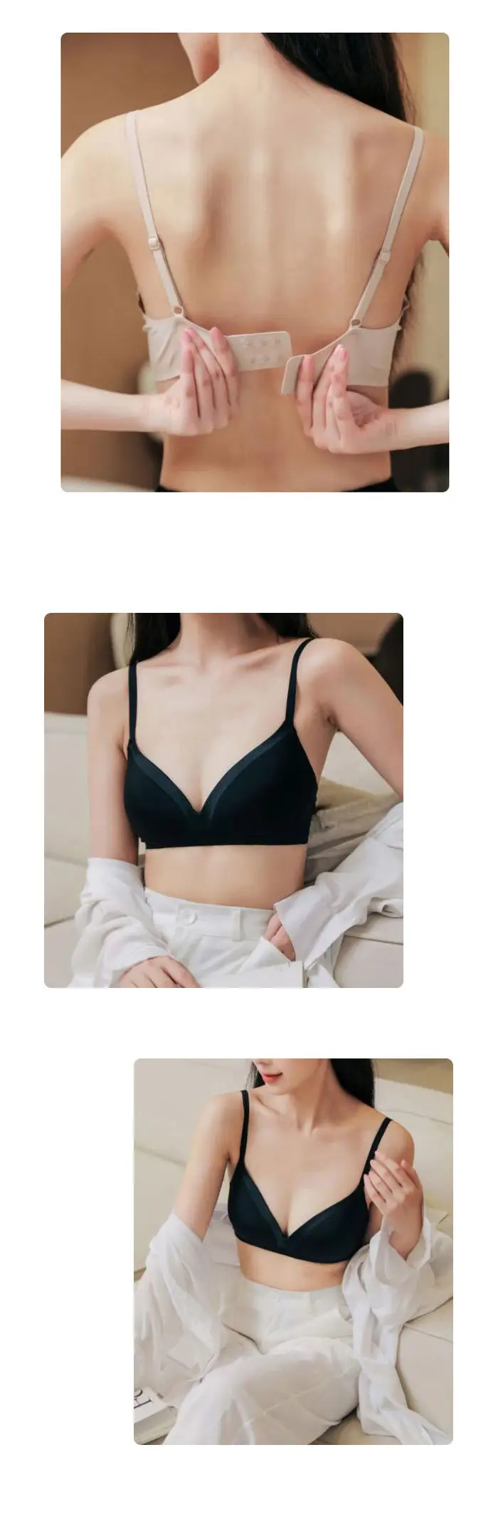 New Seamless Large Chest Small One-Piece Bra — feature 3