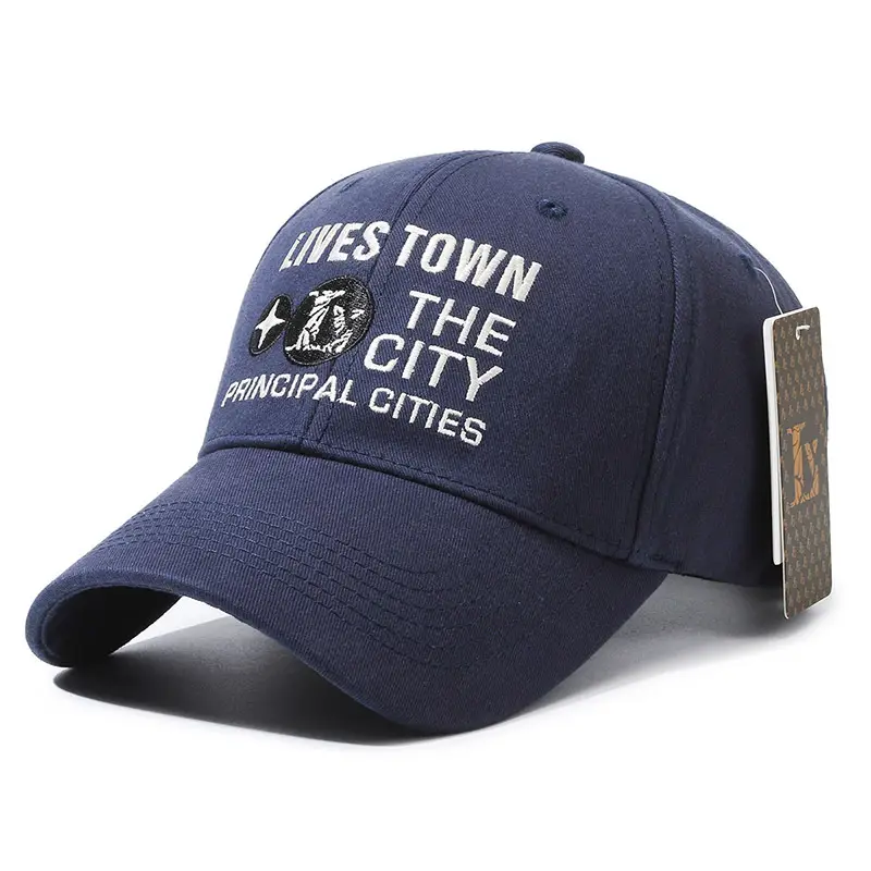 Lives Town The City Principal Cities Navy Cap - Image 5