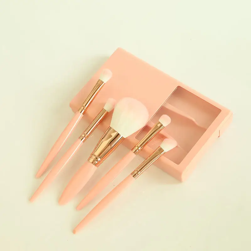Morandi 5 Makeup Brushes Set with Mirror - Image 8