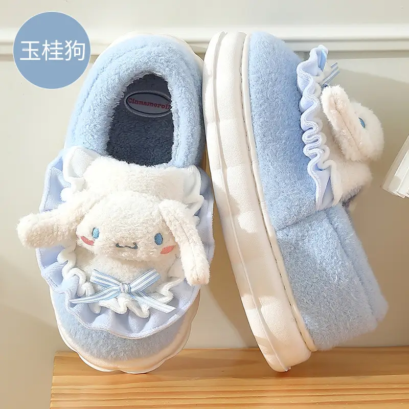 Coolomi cotton slippers women's winter indoor home genuine goods ip joint cartoon cute Sanrio slippers wholesale