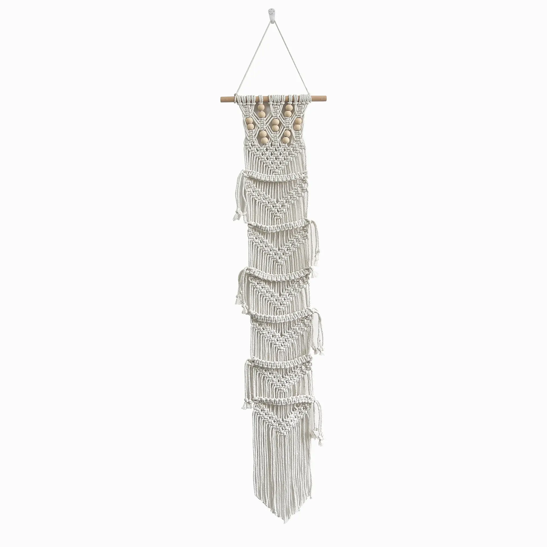Wall-Mounted Handwoven Hat Rack with Multiple Colors - Image 2