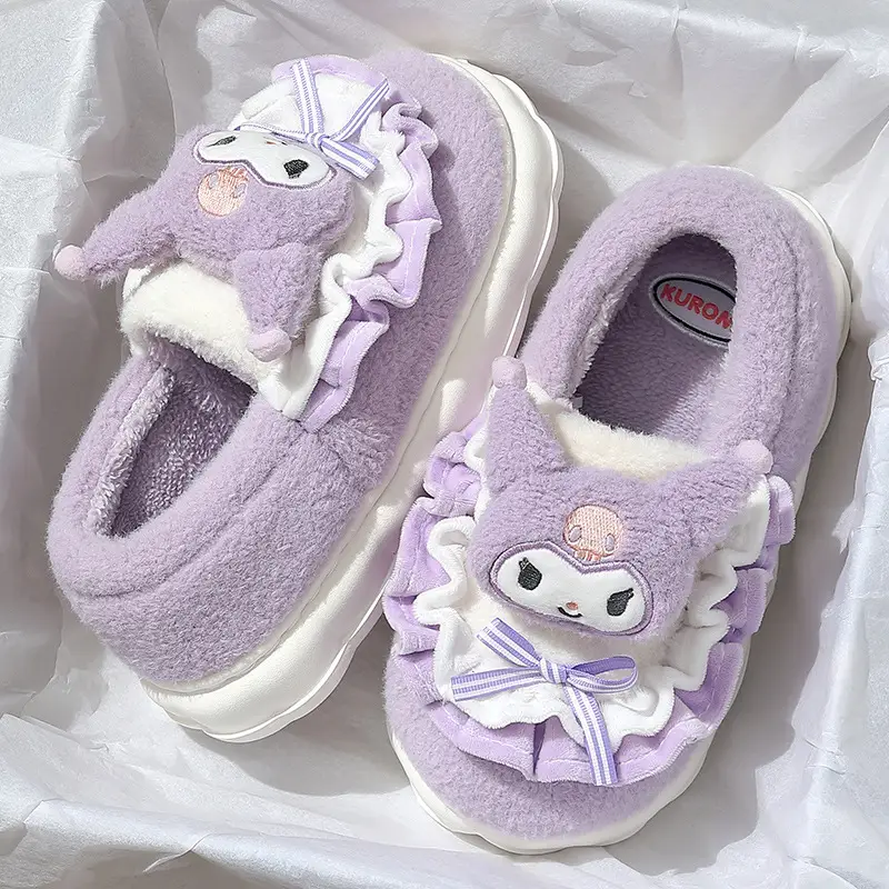Coolomi cotton slippers women's winter indoor home genuine goods ip joint cartoon cute Sanrio slippers wholesale - Image 7