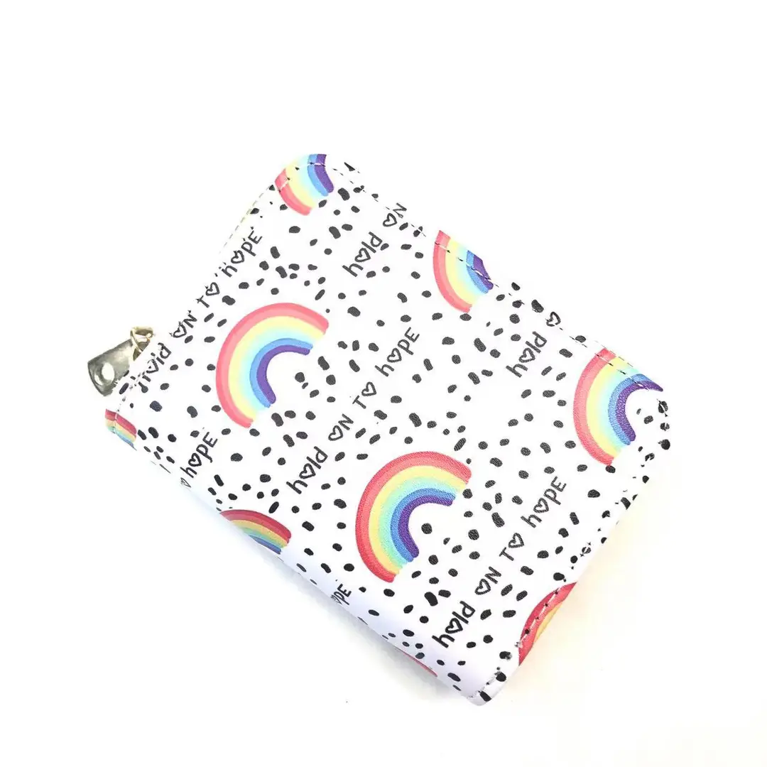 Card Holder Women's Large-Capacity Multi-Functional Storage Bag Girl Version Cartoon Print Anti-Degaussing Organ Card Holder Coin Purse