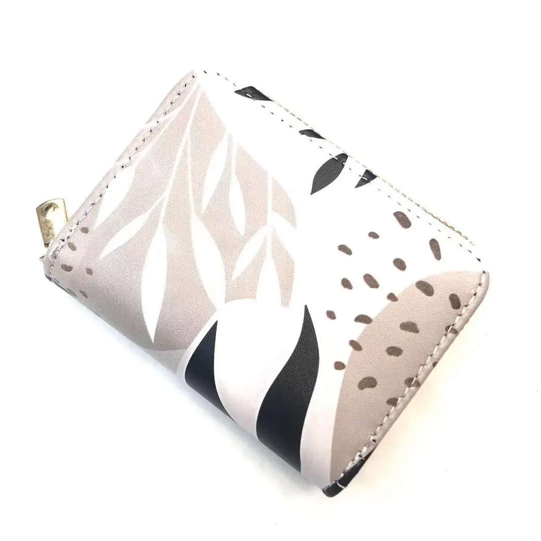 Card Holder Women's Large-Capacity Multi-Functional Storage Bag Girl Version Cartoon Print Anti-Degaussing Organ Card Holder Coin Purse