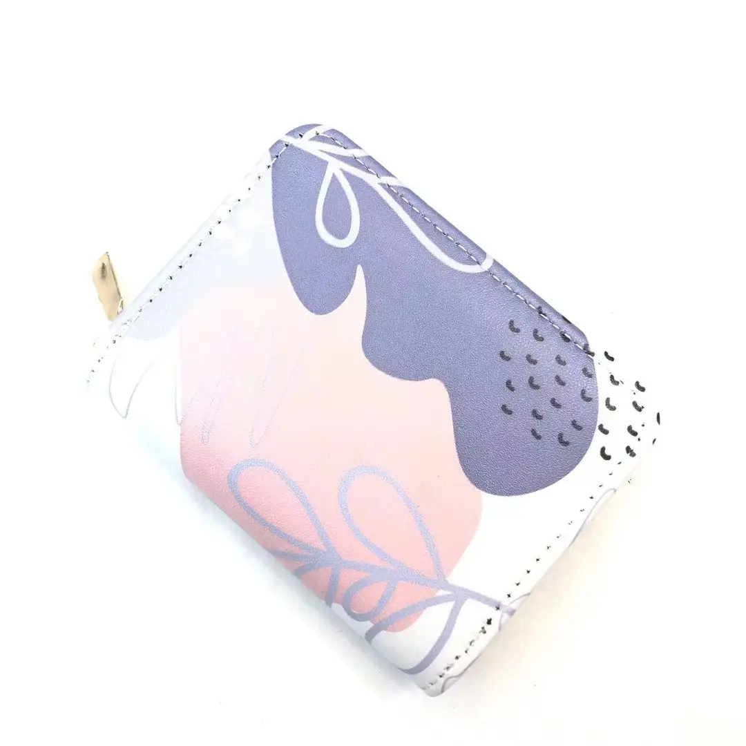 Card Holder Women's Large-Capacity Multi-Functional Storage Bag Girl Version Cartoon Print Anti-Degaussing Organ Card Holder Coin Purse
