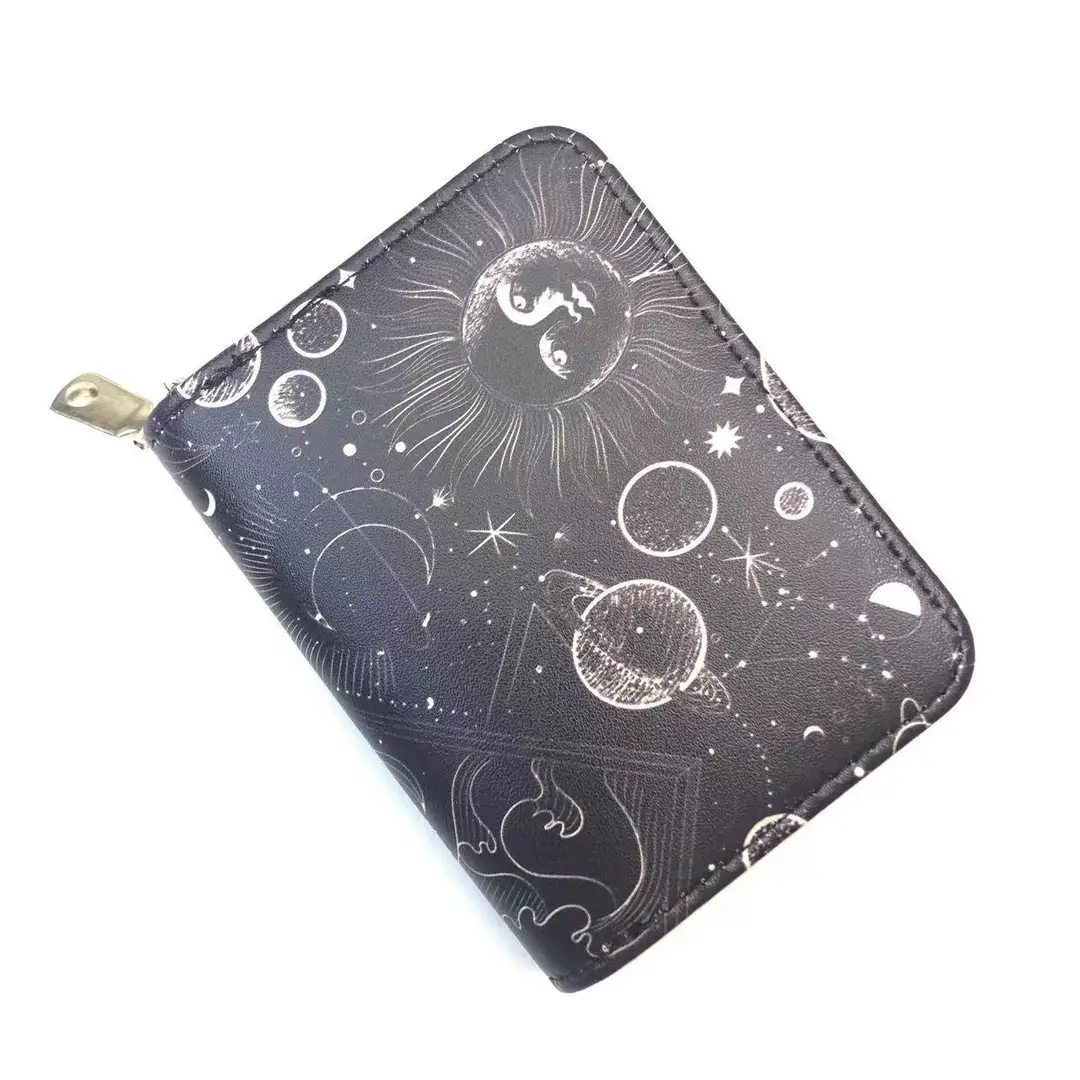 Card Holder Women's Large-Capacity Multi-Functional Storage Bag Girl Version Cartoon Print Anti-Degaussing Organ Card Holder Coin Purse