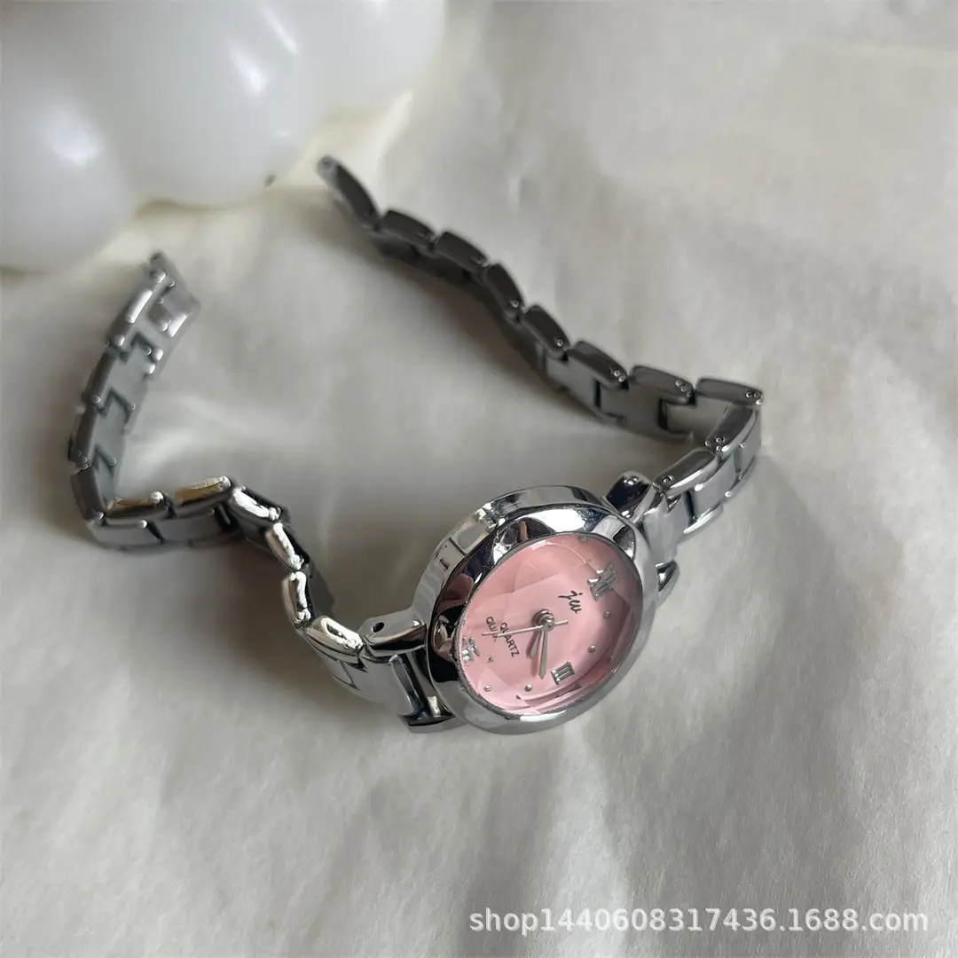 Niche Round Small Dial Student Forest Bracelet Steel Band Simple Elegant Compact Watch Female Ins Accessible Luxury Retro