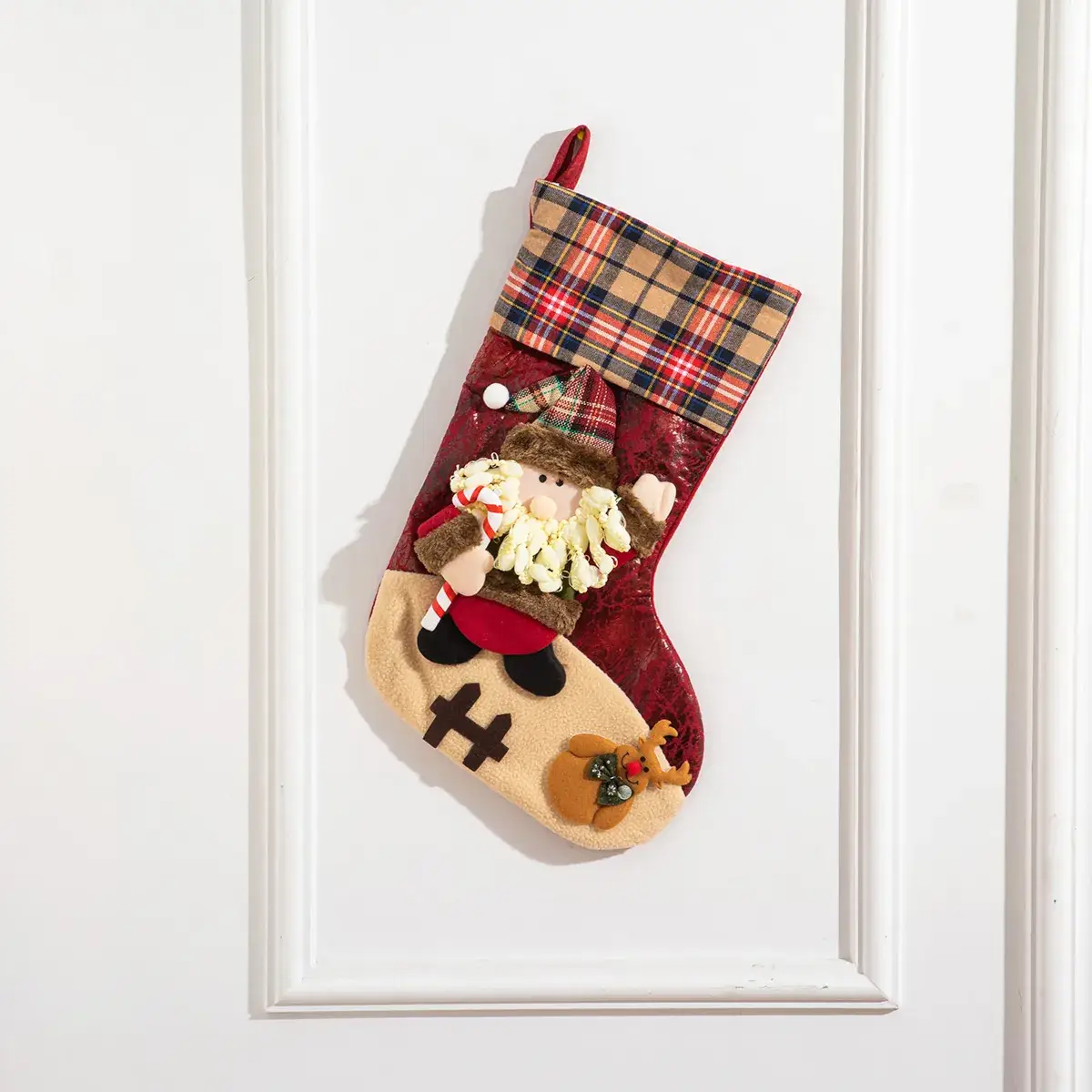Christmas Candy Stocking with Santa Design Gift Bag - Image 5