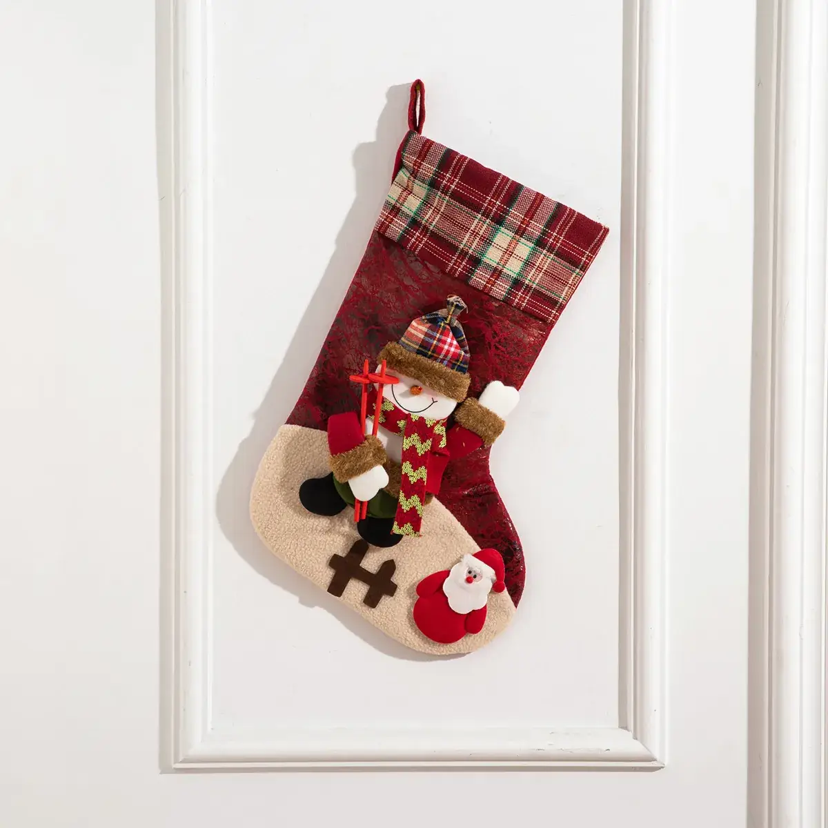 Christmas Candy Stocking with Santa Design Gift Bag - Image 2
