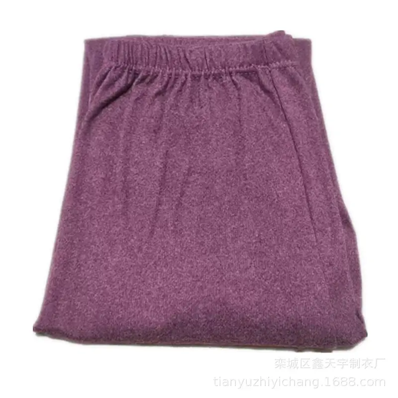 Factory Wholesale Fleece Warm Women's Pants Maroon - Image 4