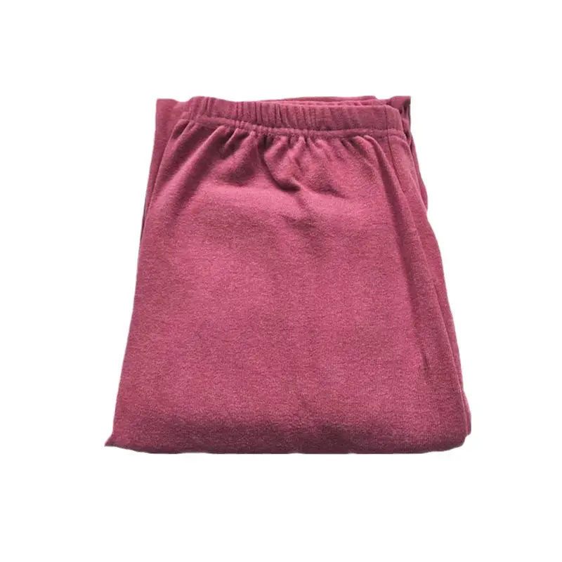 Factory Wholesale Fleece Warm Women's Pants Maroon - Image 6