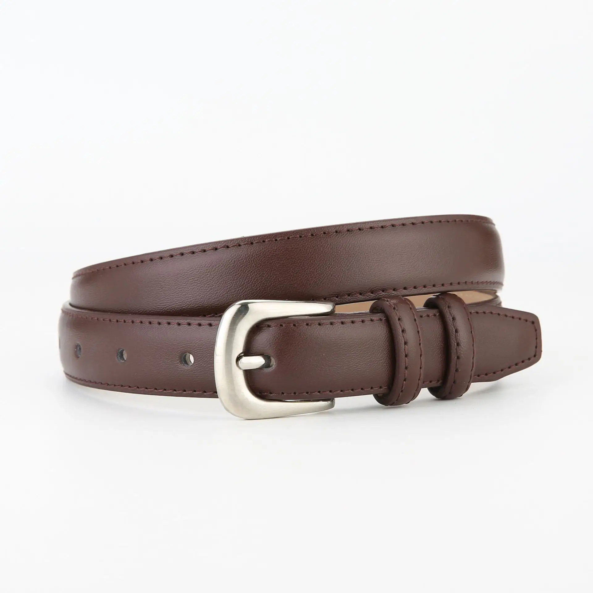 Women's Black Leather Belt with Gold Buckle β feature 20