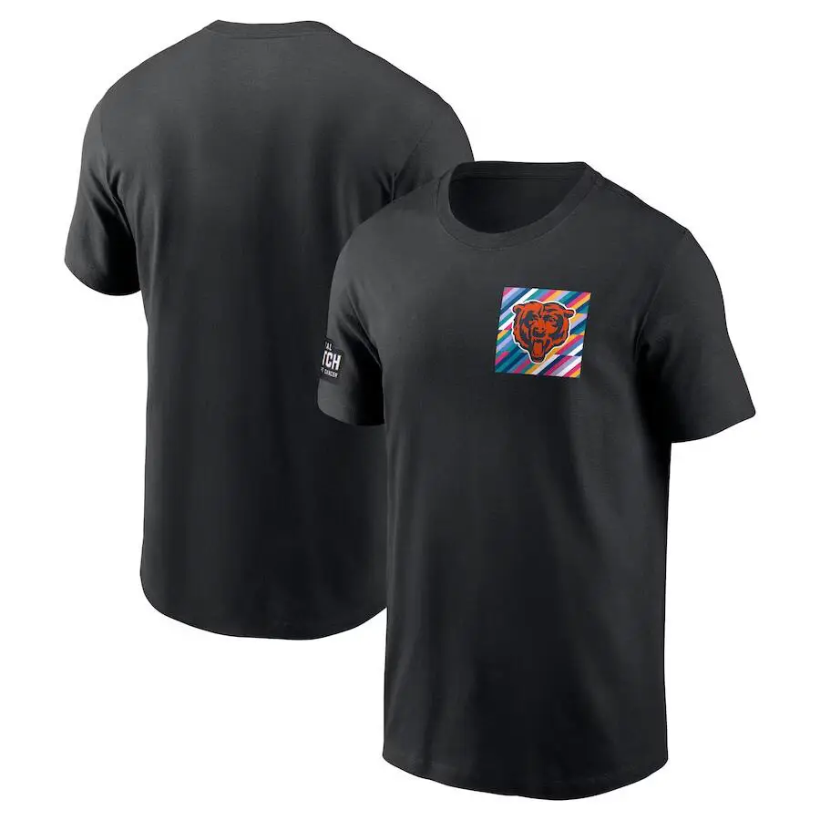 Men Black Graphic Cotton T-Shirt Short Sleeve - Image 14