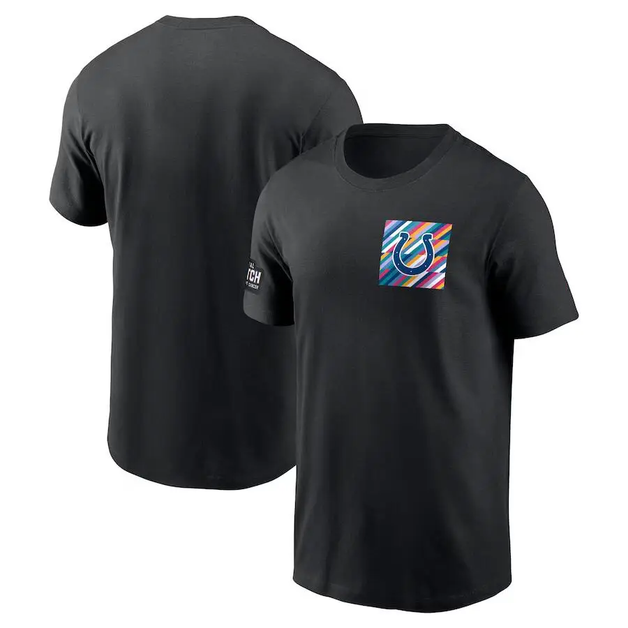 Men Black Graphic Cotton T-Shirt Short Sleeve - Image 19