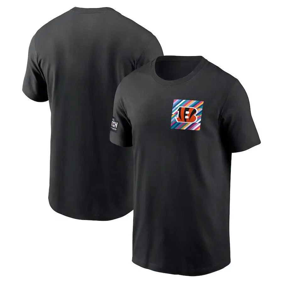 Men Black Graphic Cotton T-Shirt Short Sleeve - Image 3