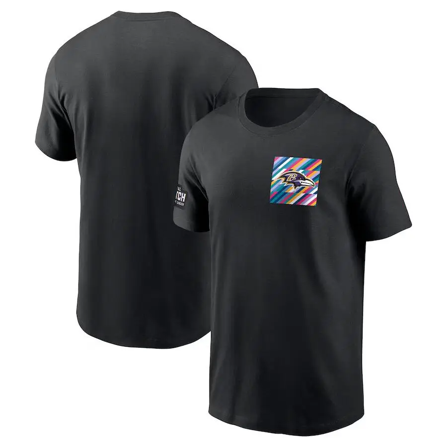 Men Black Graphic Cotton T-Shirt Short Sleeve - Image 9